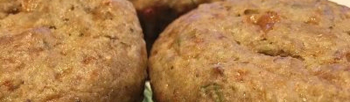 Muffin salati al pesto di pistacchi